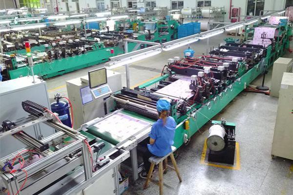 Automatic bag folding machine